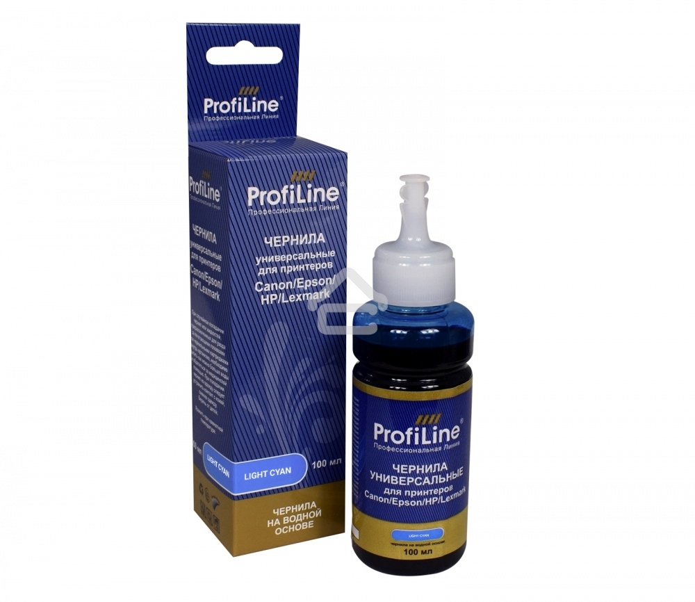 Чернила ProfiLine Premium для принтеров Canon/Epson/HP/Lexmark Light Cyan 100 мл водн ProfilLine