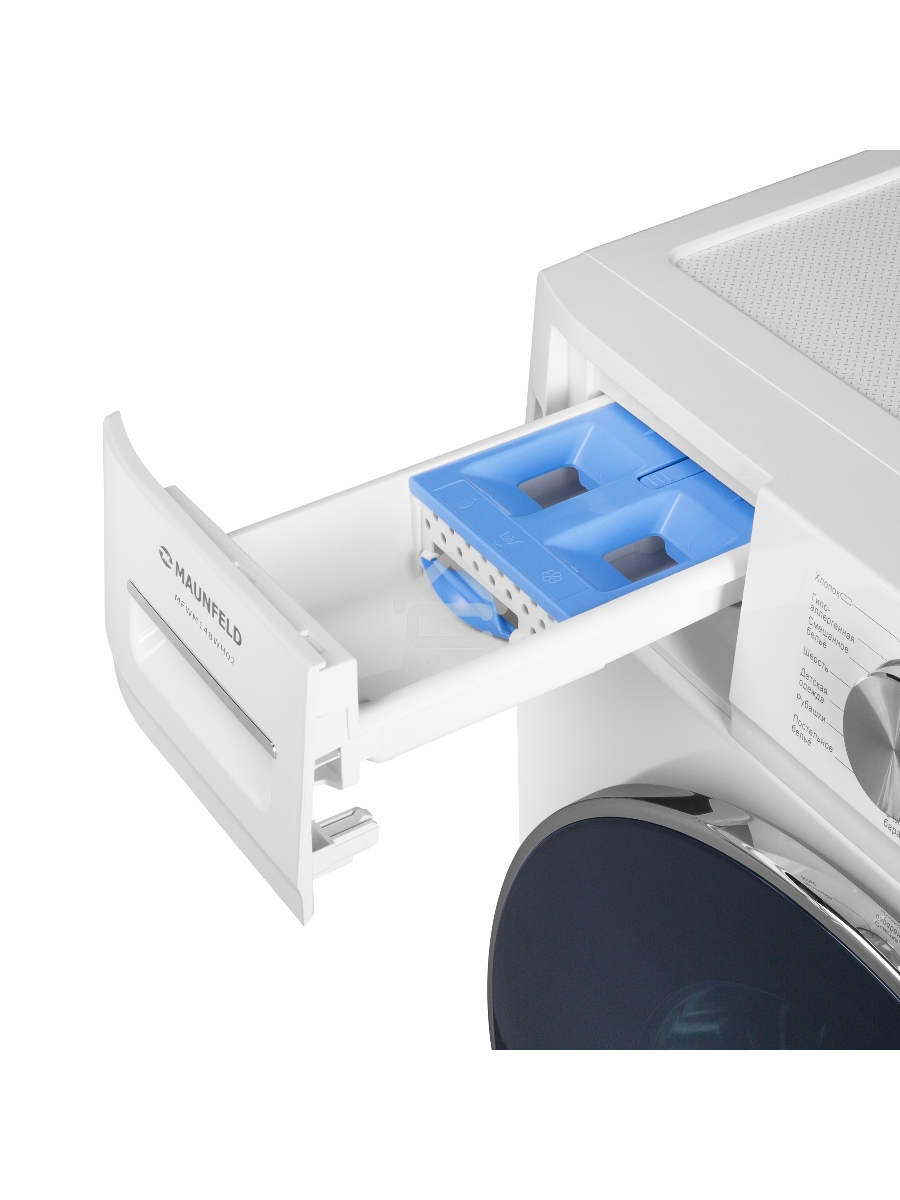 Стиральная машина Maunfeld MFWM148WH02 белый, загрузка фронтальная 8 кг, 1400 об/мин., класс: А+++