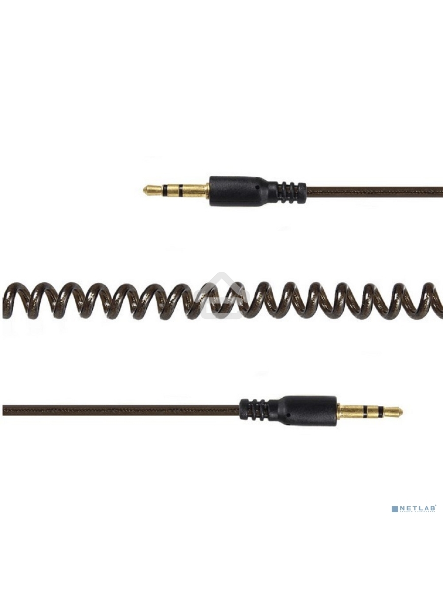 Кабель аудио Cablexpert CCA-405-6, Jack3.5 - Jack3.5, 2м, спиральный