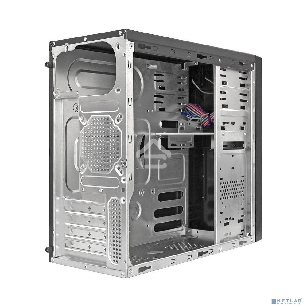 Компьютерный корпус Minitower ExeGate MA-373X Black, mATX <UN400, 120mm> 2*USB, Audio
