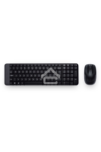 Клавиатура + мышь Logitech MK220 клав:черный мышь:черный USB беспроводная