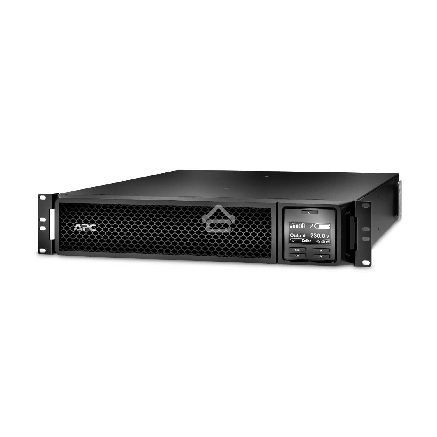 Источник бесперебойного питания APC Smart-UPS SRT, 1000VA/1000W, On-Line, Extended-run, Rack 2U (Tower convertible), черный