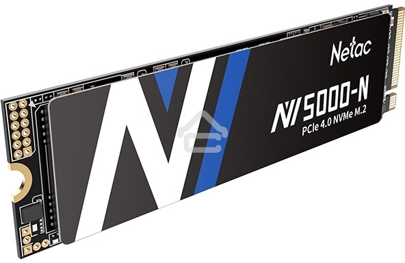 Накопитель SSD Netac NV5000 Pro, 500Gb, M.2 2280, PCIe 4.0 x4, NVMe, R/W 4800/2700, с радиатором