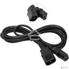 Кабель монитор-компьютер (UPS->уст-во) ExeGate Power EC-3P (С13->С14) VDE-250V-3*0,5-CU, 6A, 3м