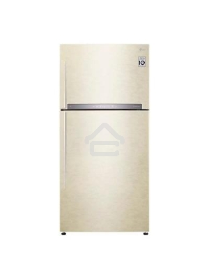 Холодильник LG GN-H702HEHL бежевый двухкамерный 376/155л морозилка сверху, Total No Frost