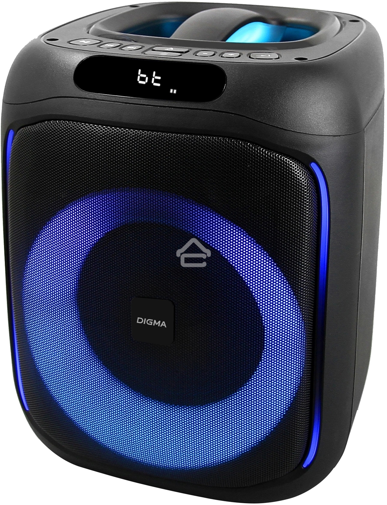 Минисистема Digma D-MC1700 черный 30Вт FM USB BT micro SD