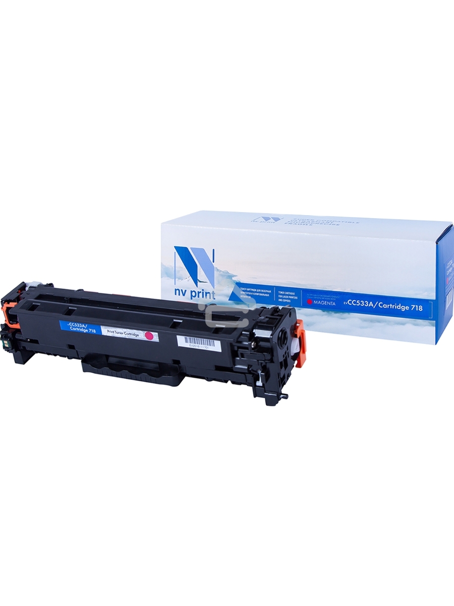 Картридж лазерный NV Print совместимый HP CC533A/Canon 718 Magenta для для LJ Color CP2025/ (2800k)