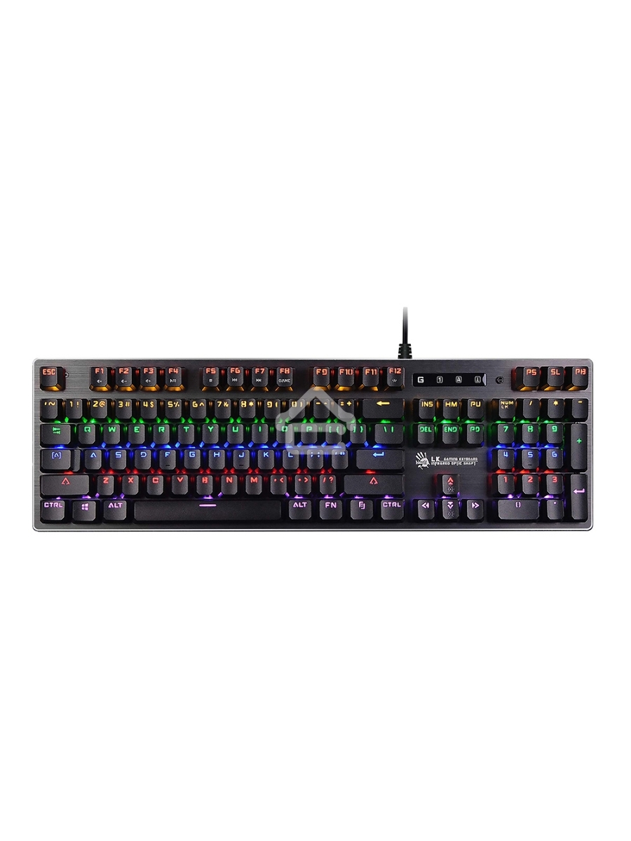 Клавиатура A4Tech B760 механическая черный/серый USB Gamer LED