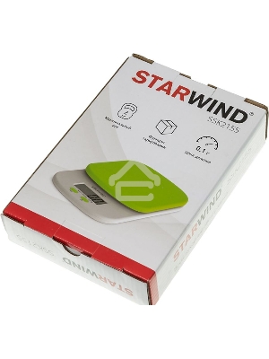 Кухонные весы Starwind SSK2155 макс.вес:2кг зеленый