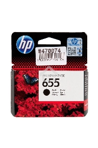 Картридж струйный HP 655 CZ109AE черный для HP DJ IA 3525/4615/4625/5525/6525 (550стр.)