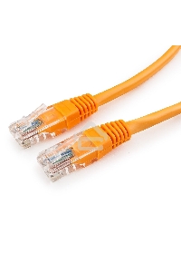 Патч-корд UTP Cablexpert кат.5e, 2м, литой, многожильный (оранжевый)