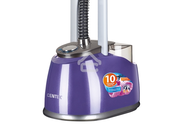 Отпариватель Centek CT-2385 (фиолетовый) 2200Вт, 2.5л БОЛЬШОЙ БАК, давление2 Бар, 2 ШТАНГИ,10режимов