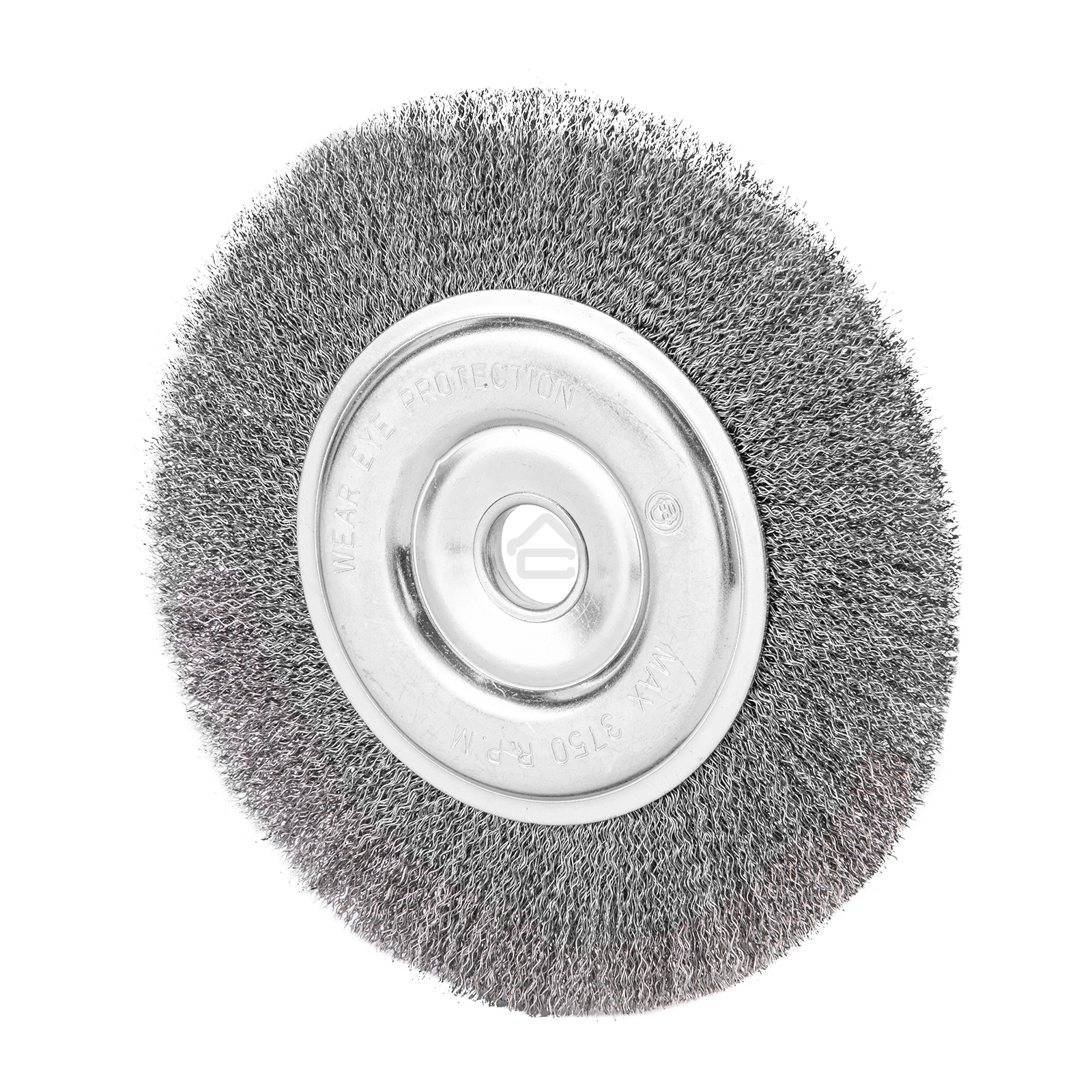 Щетка для УШМ Сибртех, 200 мм, посадка 22,2 мм, плоская, витая проволока