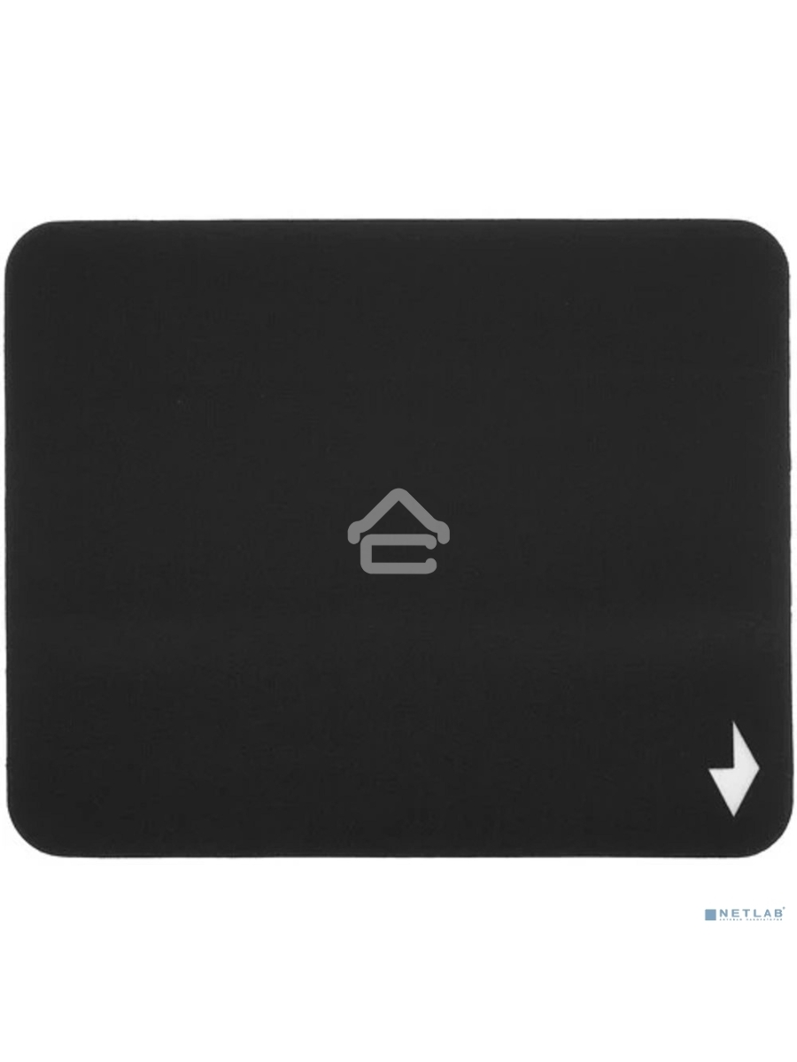Коврик для мыши Gembird MP-BLACK-S, черный, 220х180х2мм, ткань+резина, пакет