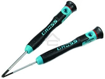 Набор отверток Gross 13347 для точной механики crmo двухкомпонентные рукоятки 6 шт. пласт. бокс