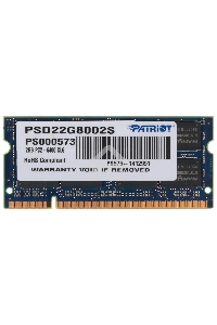 Оперативная память Patriot, DDR2, 2GB (1x2 GB), 800 MHz, CL6, SO-DIMM