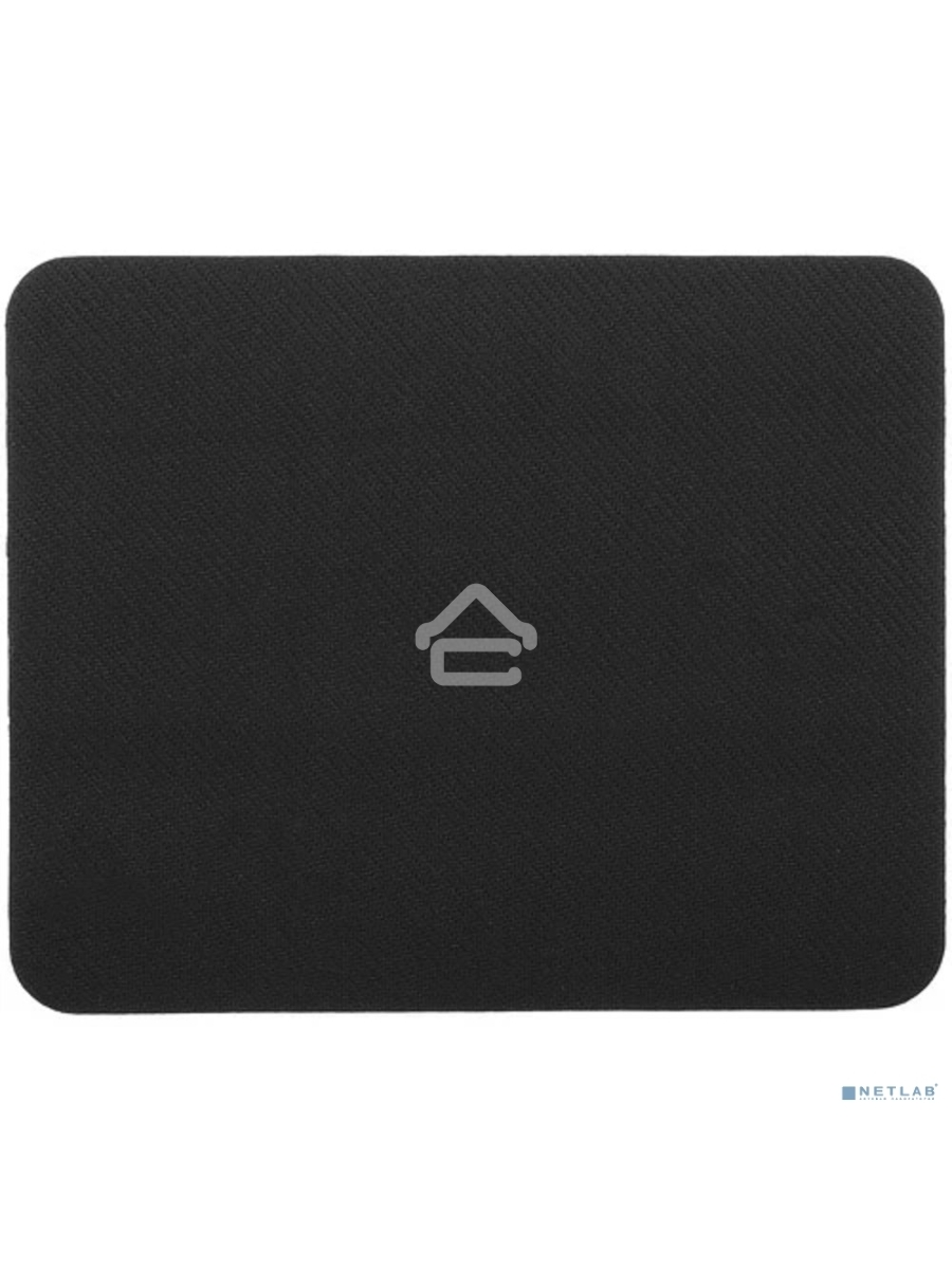 Коврик для мыши Gembird MP-BLACK-S, черный, 220х180х2мм, ткань+резина, пакет