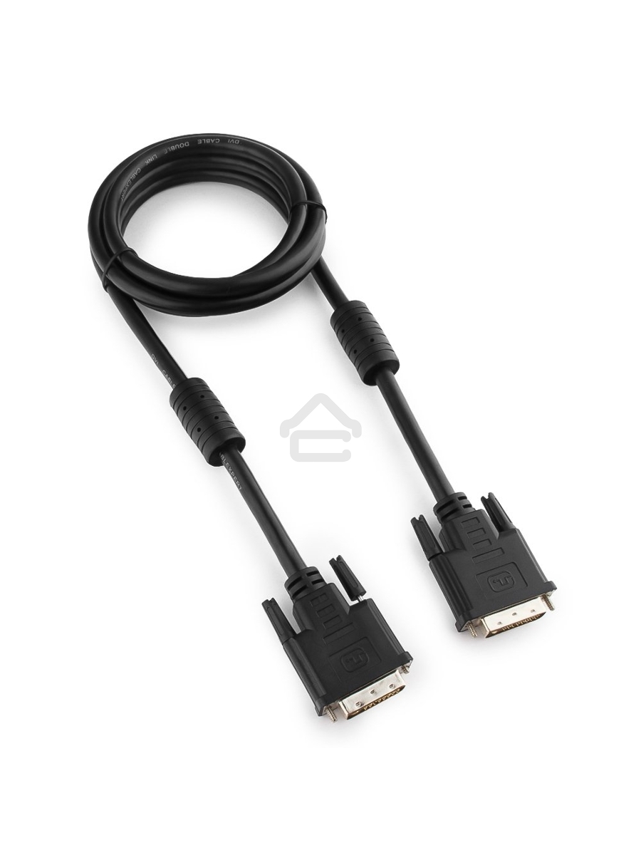 Кабель DVI-D single link Gembird/Cablexpert , 19M/19M, 1.8м, черный, экран, феррит.кольца, пакет (CC-DVI-BK-6)