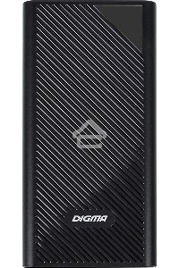 Мобильный аккумулятор Digma DGP-30000-4U Li-Pol 30000mAh 3A черный 2xUSB