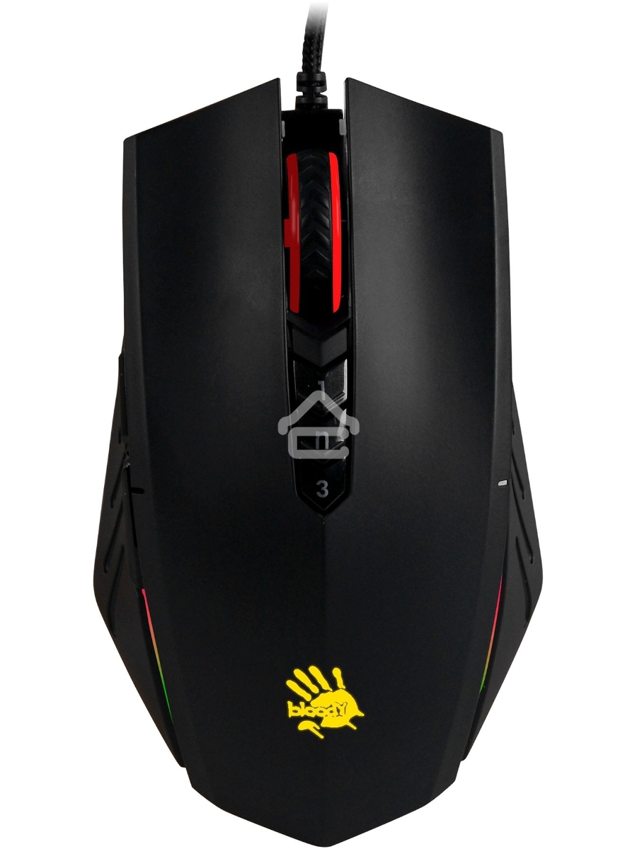 Мышь проводная A4Tech Bloody A70A черный, 6200 dpi, USB Type-A, кнопки - 8