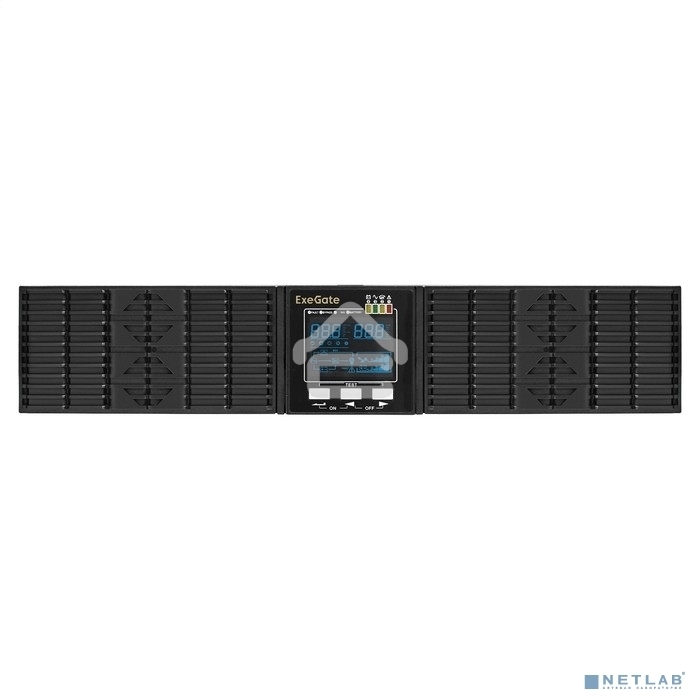 Источник бесперебойного питания On-line ExeGate PowerExpert ULS-2000.LCD.AVR.1SH.2C13.USB.RS232.SNMP.2U <2000VA/2000W, On-Line, PF=1, LCD, 1*Schuko+2*C13, RS232, USB, SNMP-slot, Rackmount 2U/Tower, металлический корпус, Black>
