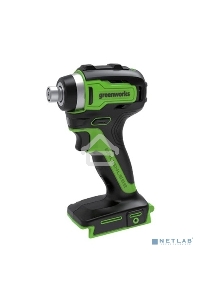 Гайковерт ударный аккумуляторный GreenWorks GD24IW200, 24v, 200 Нм, без АКБ и ЗУ (3803607)