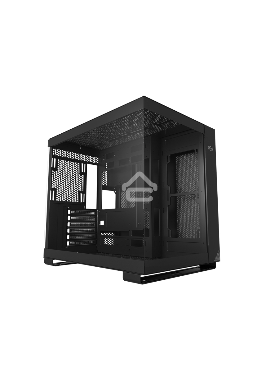 Корпус без блока питания PCCOOLER C3 T500 BK, Panoramic Mid Tower, Black, TG, 0.7 SPCC, no fans ATX, mATX, mITX 175/400/200mm 1x2.5