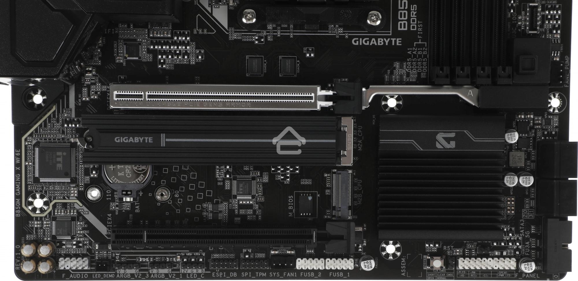 Материнская плата Gigabyte B850M GAMING X WIFI6E/WF6E, Socket AM5, AMD B850, 4xDDR5, 4xSATA, 2xM.2, 1xPCI-E 5.0 x16, 1xPCI-E 3.0 x4, 1xHDMI, 2xDP, 1x 2.5Gb LAN, 1xUSB-C 3.2 Gen 2, 1xUSB-A 3.2 Gen 2, 2xUSB-A 3.2 Gen 1, 4xUSB-A 2.0, 3x3.5 мм, 7.1, Micro-ATX
