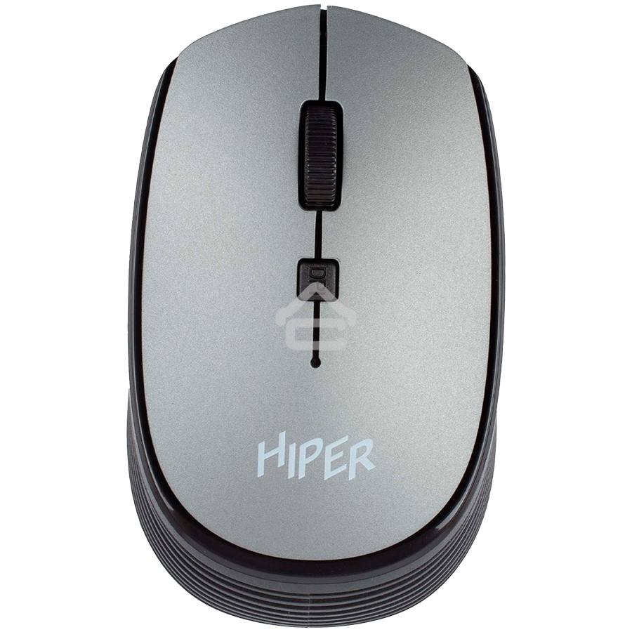 Мышь беспроводная HIPER HOMW-081 серый, 1600 dpi, радиоканал, USB, кнопки - 4