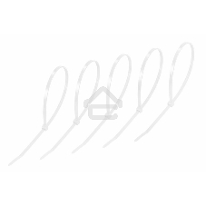 Хомут-стяжкa нeйлонoвая Rexant 400x4,8 мм, белая, упаковка 25 шт.