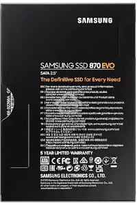 Накопитель SSD Samsung 870 EVO, 250GB, SATA III, 2.5