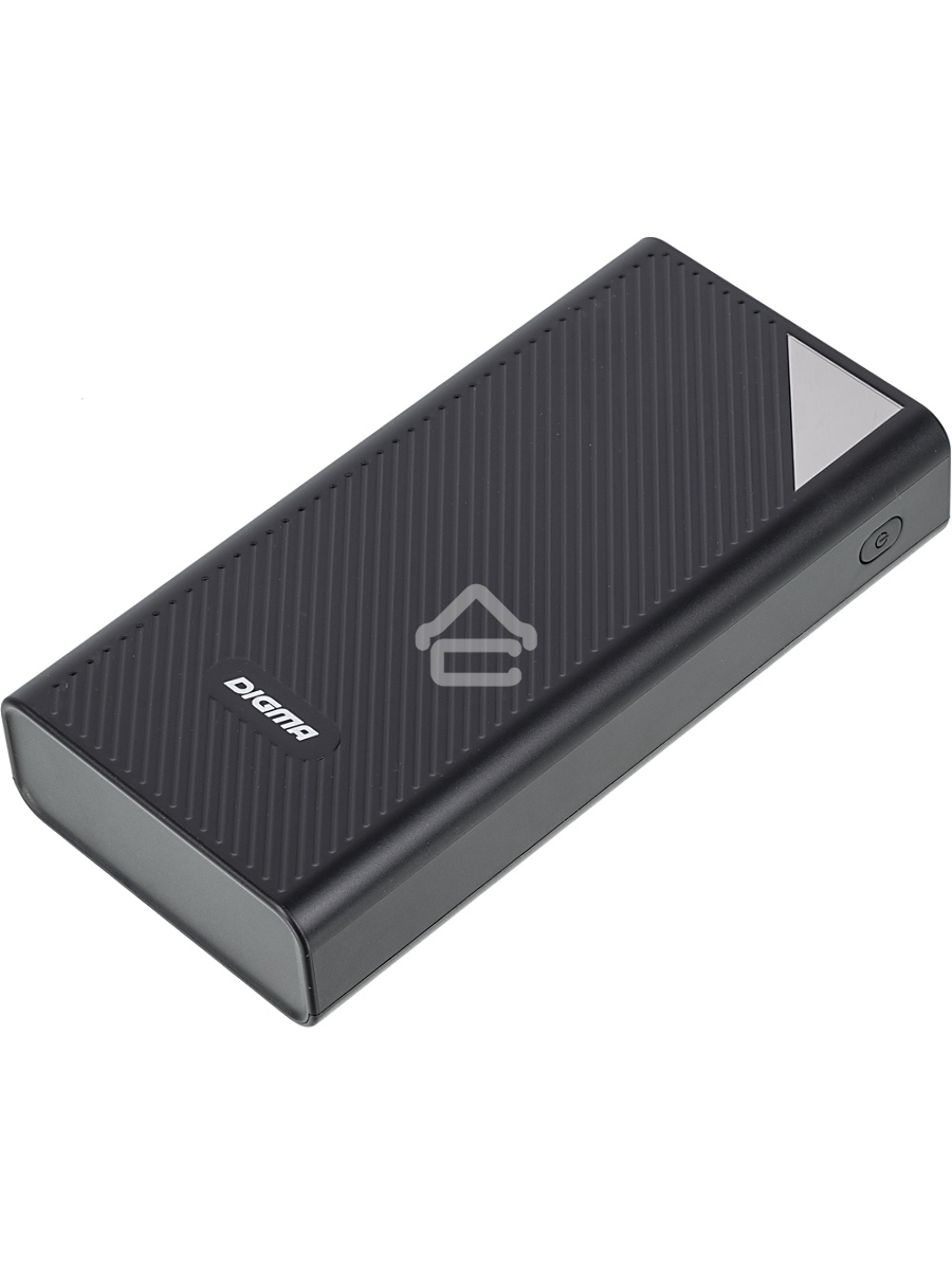 Мобильный аккумулятор Digma DGP-30000-4U Li-Pol 30000mAh 3A черный 2xUSB