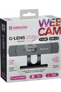 Веб-камера Defender G-lens 2599 FullHD 1080p, 2МП