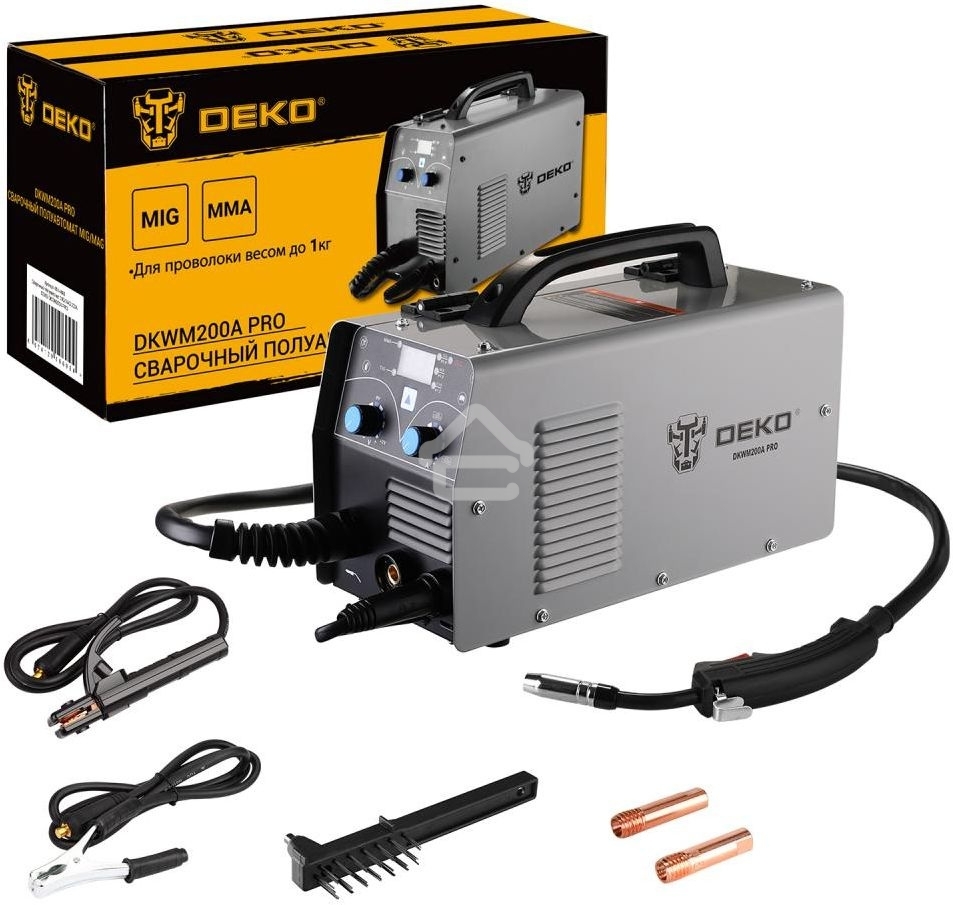 Сварочный полуавтомат Deko DKWM200A MIG-MAG/ММА 5.6кВт