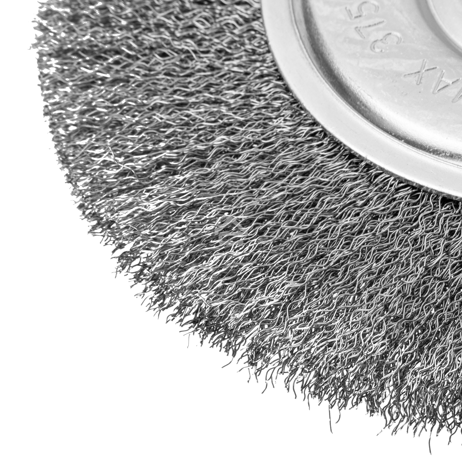 Щетка для УШМ Сибртех, 200 мм, посадка 22,2 мм, плоская, витая проволока