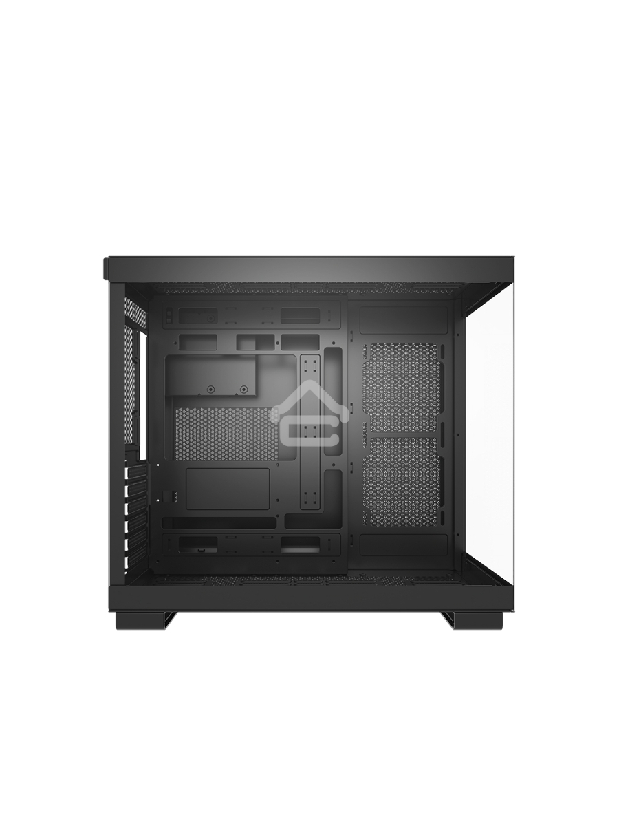 Корпус без блока питания PCCOOLER C3 T500 BK, Panoramic Mid Tower, Black, TG, 0.7 SPCC, no fans ATX, mATX, mITX 175/400/200mm 1x2.5
