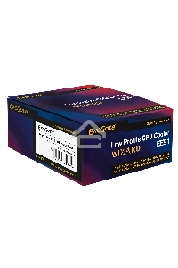 Кулер для процессора ExeGate Wizard EE91-PWM.BLUE серебристый, 90 мм, алюминий, 2400 об/мин, 24 дБ, 4 pin, 75 Вт, 50 мм