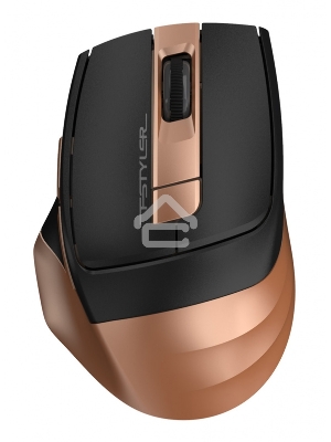 Мышь беспроводная A4Tech Fstyler FG35 золотистый/черный, 2000 dpi, радиоканал, USB, кнопки - 6