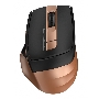 Мышь беспроводная A4Tech Fstyler FG35 золотистый/черный, 2000 dpi, радиоканал, USB, кнопки - 6
