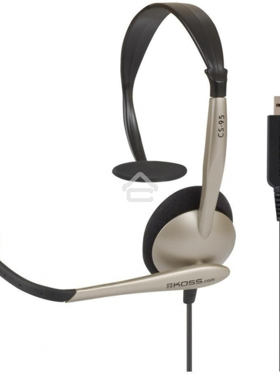 Гарнитура KOSS CS-95 USB для ПК, 32 Ом, 91 dB, чёрн/серебр