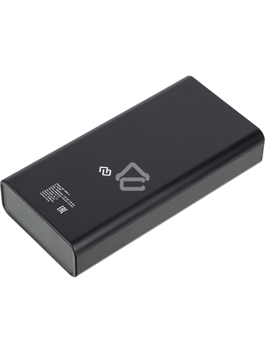 Мобильный аккумулятор Digma DGP-30000-4U Li-Pol 30000mAh 3A черный 2xUSB