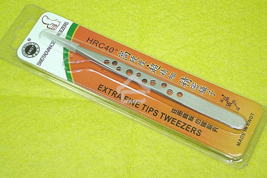 Пинцет SWDT SS-SA антимагнитный, прямой, 140 мм