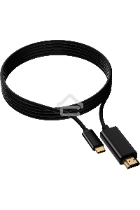 Кабель-переходник аудио-видео Buro USB Type-C (m)/HDMI (m) 1.5м. черный (BU-TYPEC-HDMI-1.5M)