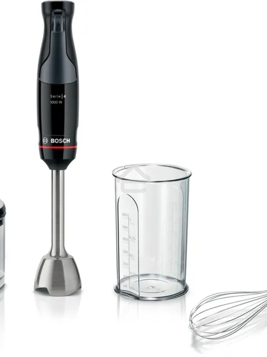 Блендер погружной Bosch MSM4B621, 1000Вт, черный