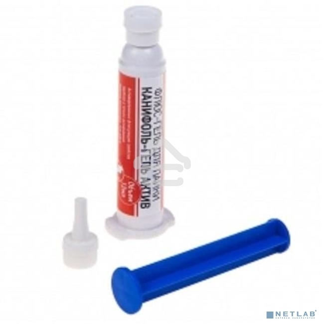 Флюс-гель для пайки Rexant, канифоль-гель актив, 12 мл, техно-шприц, блистер