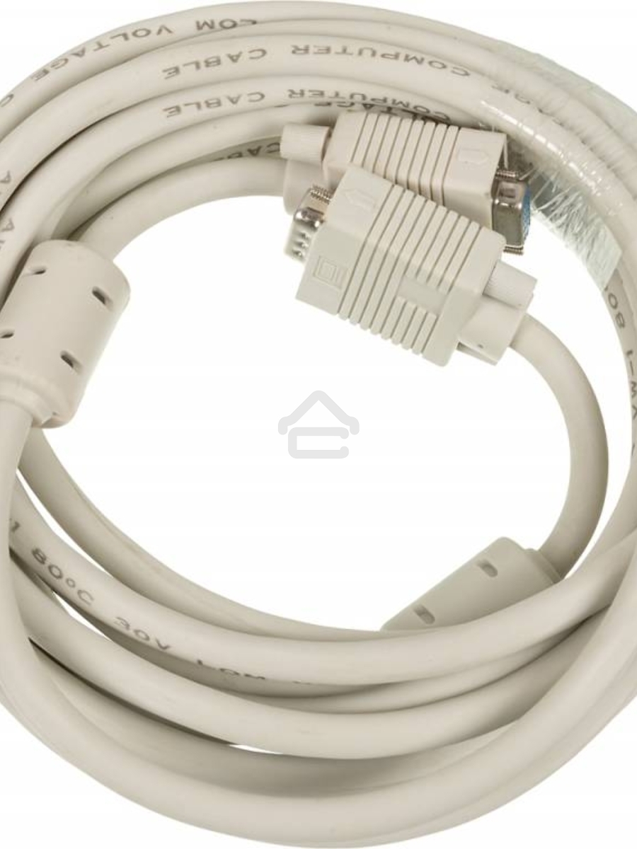 Кабель-удлинитель SVGA Ningbo CAB015S-5m VGA HD15 (m)/VGA HD15 (f) 5м феррит.кольца