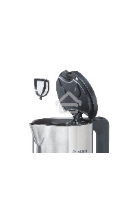 Чайник электрический Bosch TWK8611P 1.5л. 2400Вт белый/серебристый (корпус: нержавеющая сталь)