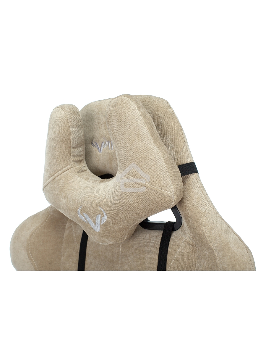 Кресло игровое Бюрократ VIKING KNIGHT LT21 FABRIC песочный крестовина металл/пластик