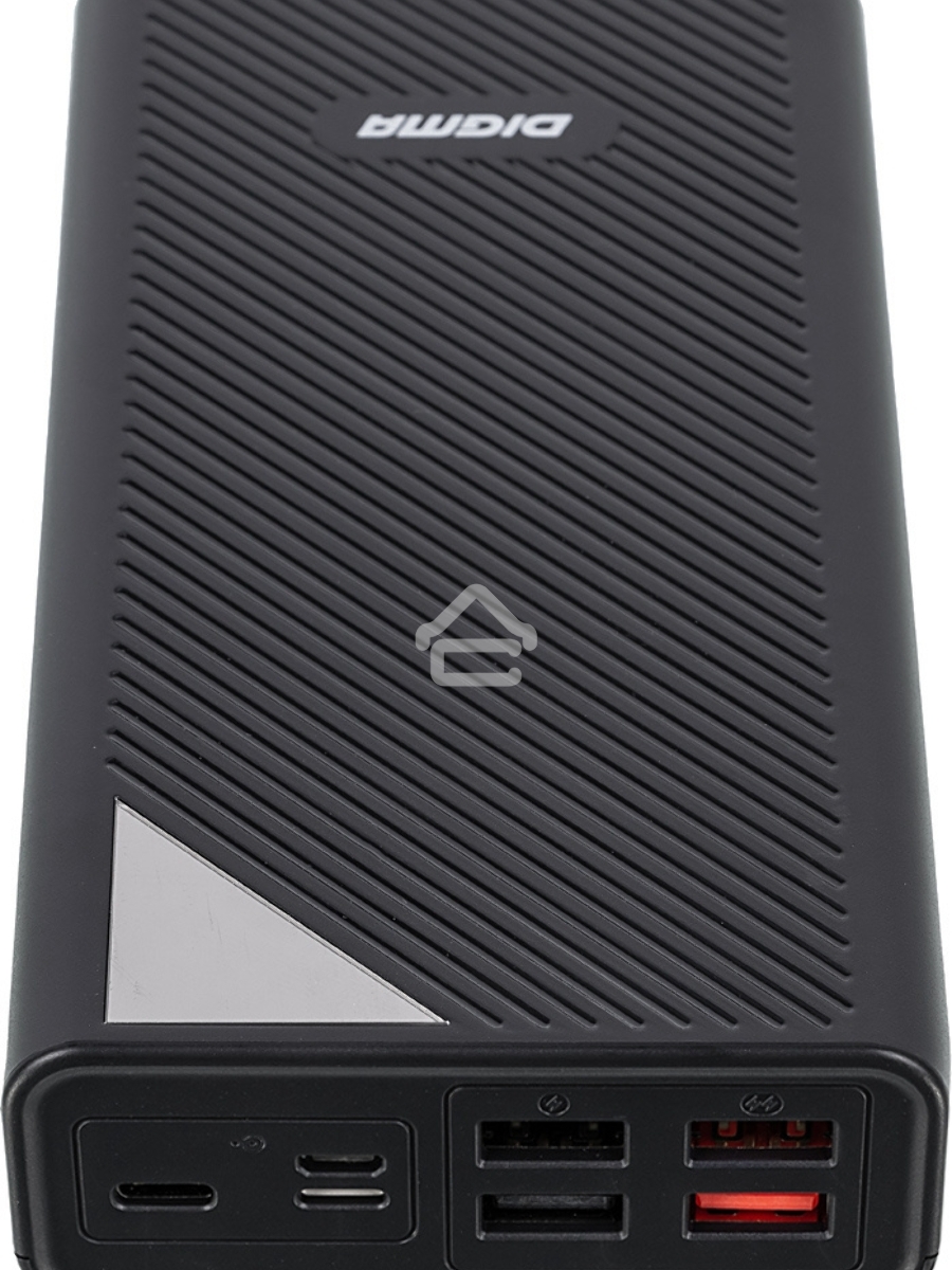 Мобильный аккумулятор Digma DGP-30000-4U Li-Pol 30000mAh 3A черный 2xUSB