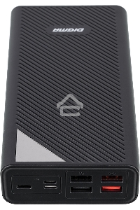 Мобильный аккумулятор Digma DGP-30000-4U Li-Pol 30000mAh 3A черный 2xUSB
